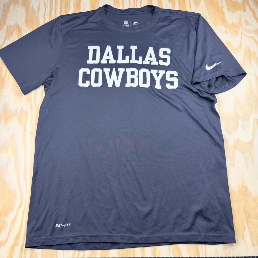 Nike NFL Dallas Cowboys Dri-FIT Onfield Apparel T-Shirt Black Mens Large